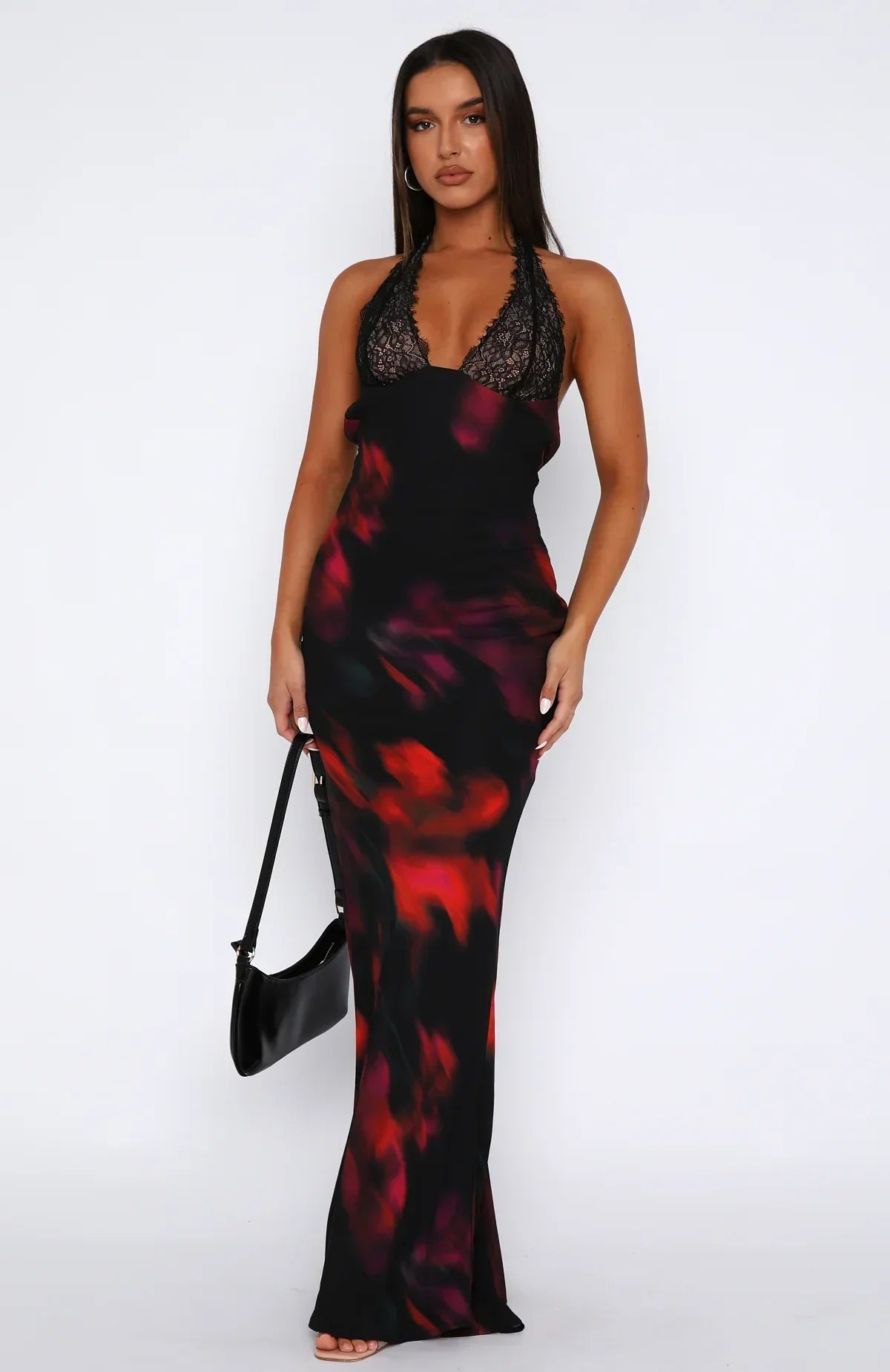 Women's Maxi Dress Cotton Push-Up Halter for Summer Events 1