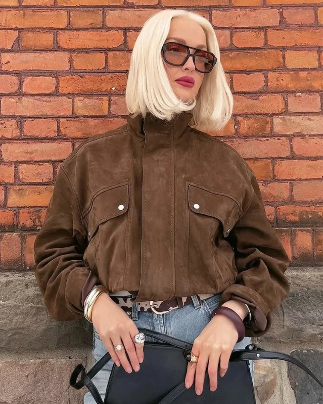 Women’s Vintage Suede Jacket – Classic & Stylish Outerwear