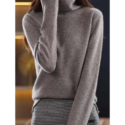 Women's Lightweight Turtleneck Sweater – Soft Knit, Casual & Elegant