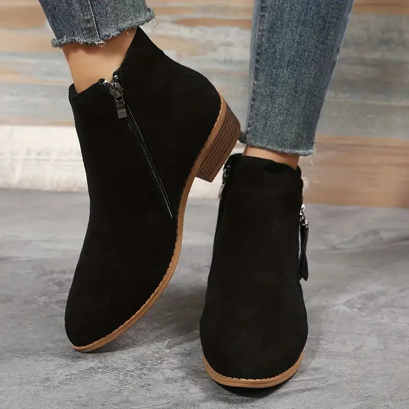 Ankle Boots with Zipper and Heel for Women | Ideal for Autumn/Winter