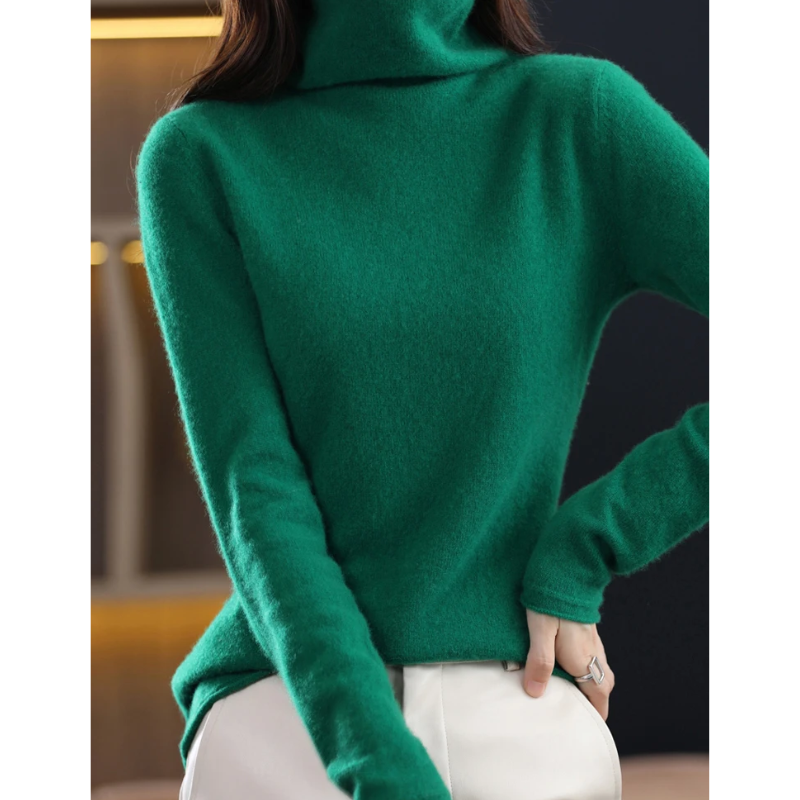 Women's Lightweight Turtleneck Sweater – Soft Knit, Casual & Elegant