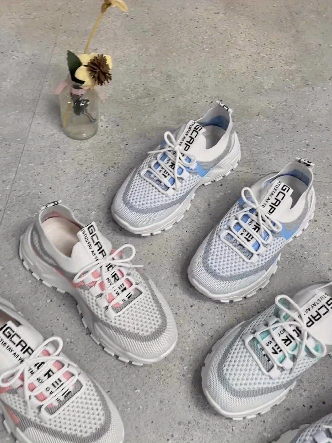 Casual Colorblock Knit Sneakers for Women | Great for Casual Days
