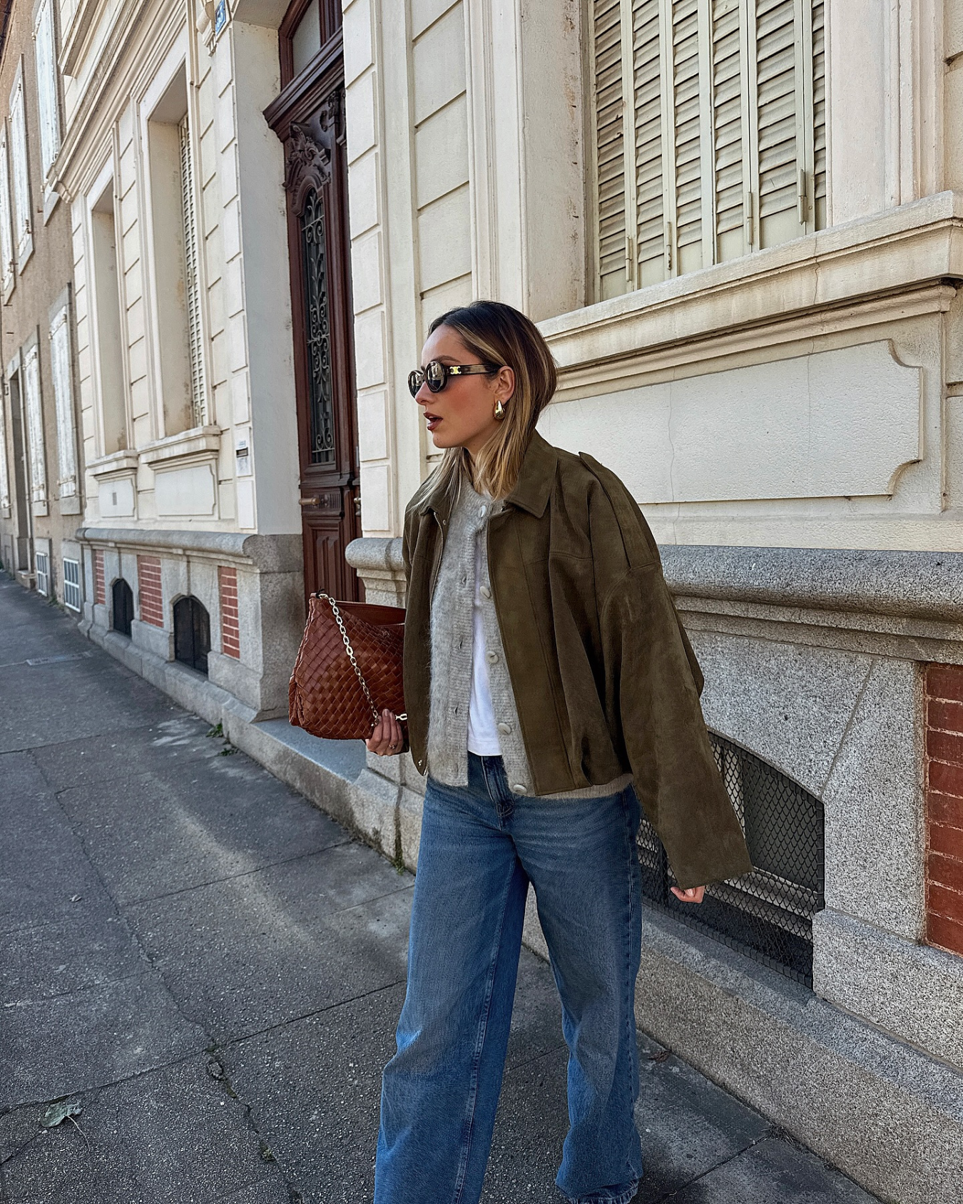 Women's Suede Bomber Jacket – Classic and Stylish Outerwear