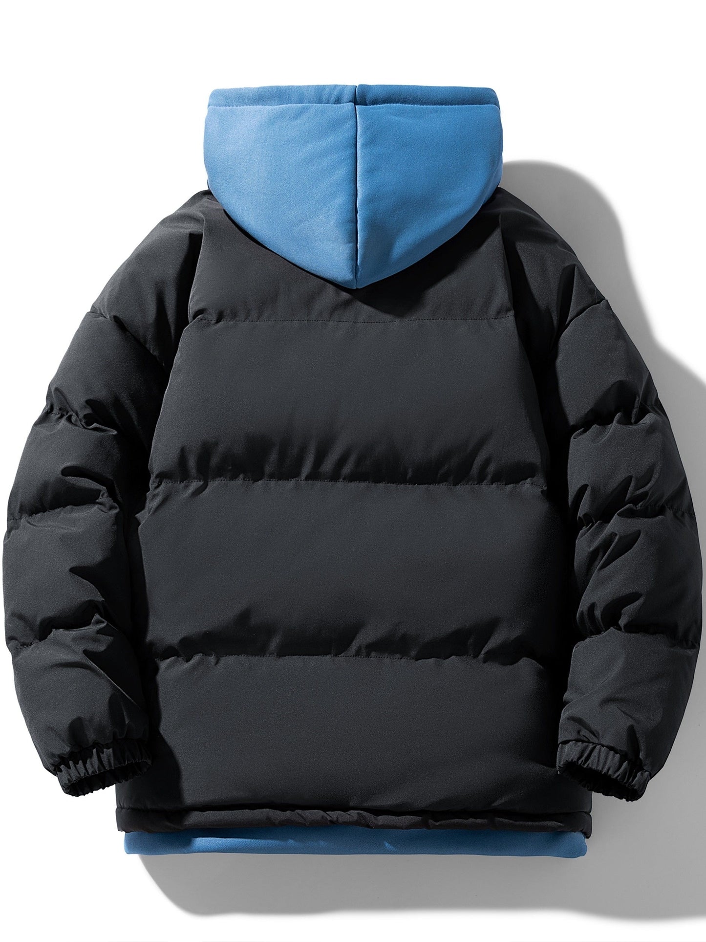 Casual Fake Two Piece Hooded Winter Jacket for Men | Great for Casual Days