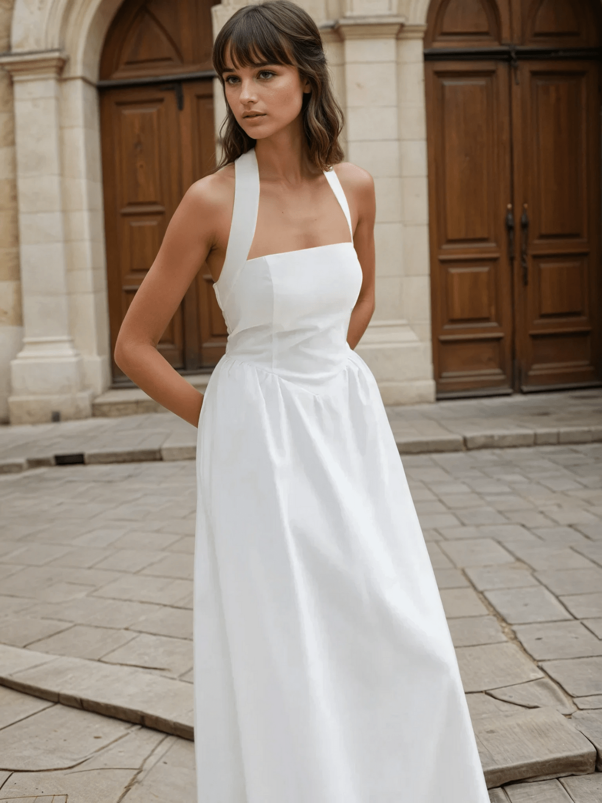 Women's Summer A-Line Dress Linen Blend 2