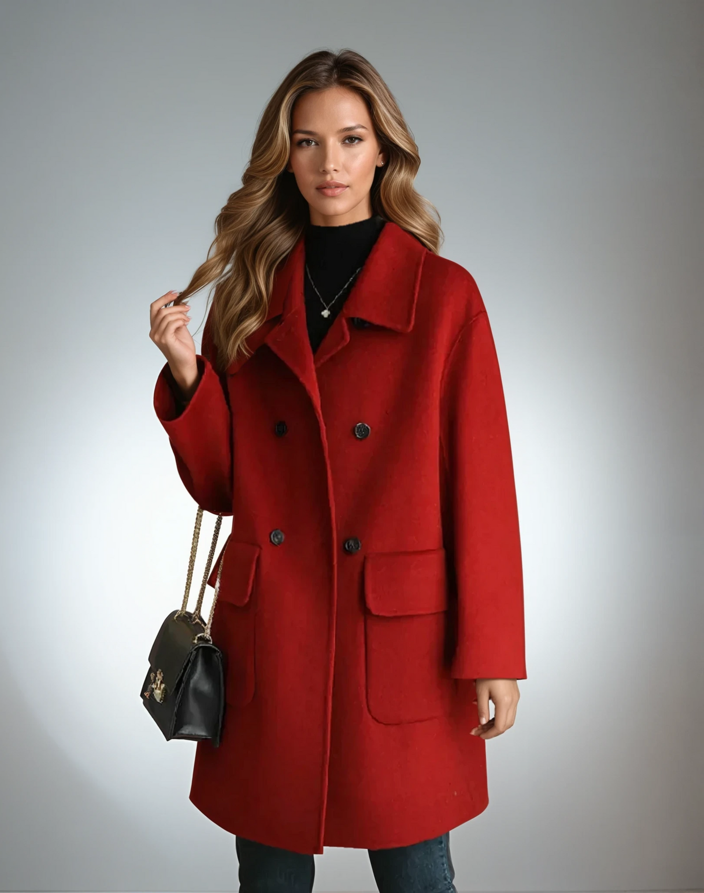 Elegant Women’s Stylish Overcoat | Classic Autumn & Winter Outerwear