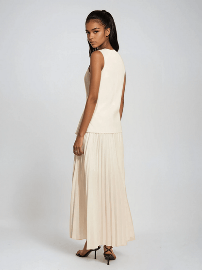 Women's Pleated Set Viscose-Polyester 3