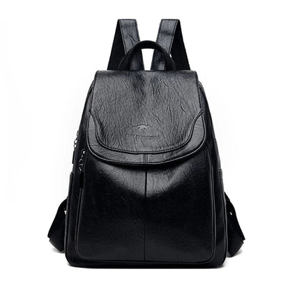 Women’s Leather Anti-Theft Backpack – Elegant, Secure & Versatile