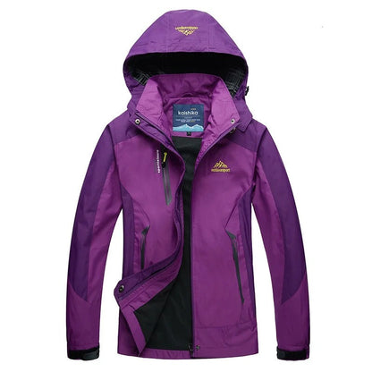 Active Outdoor Stylish Waterproof Ski Jacket with Hood for Women | Great for Outdoor Activities
