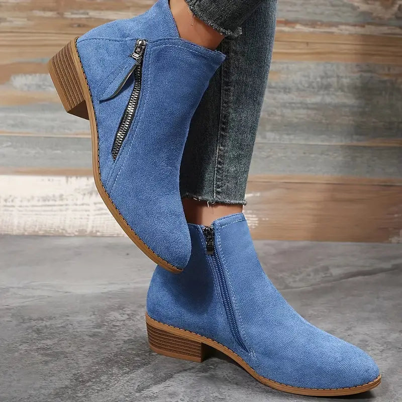 Ankle Boots with Zipper and Heel for Women | Ideal for Autumn/Winter