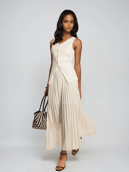 Women's Pleated Set Viscose-Polyester 1