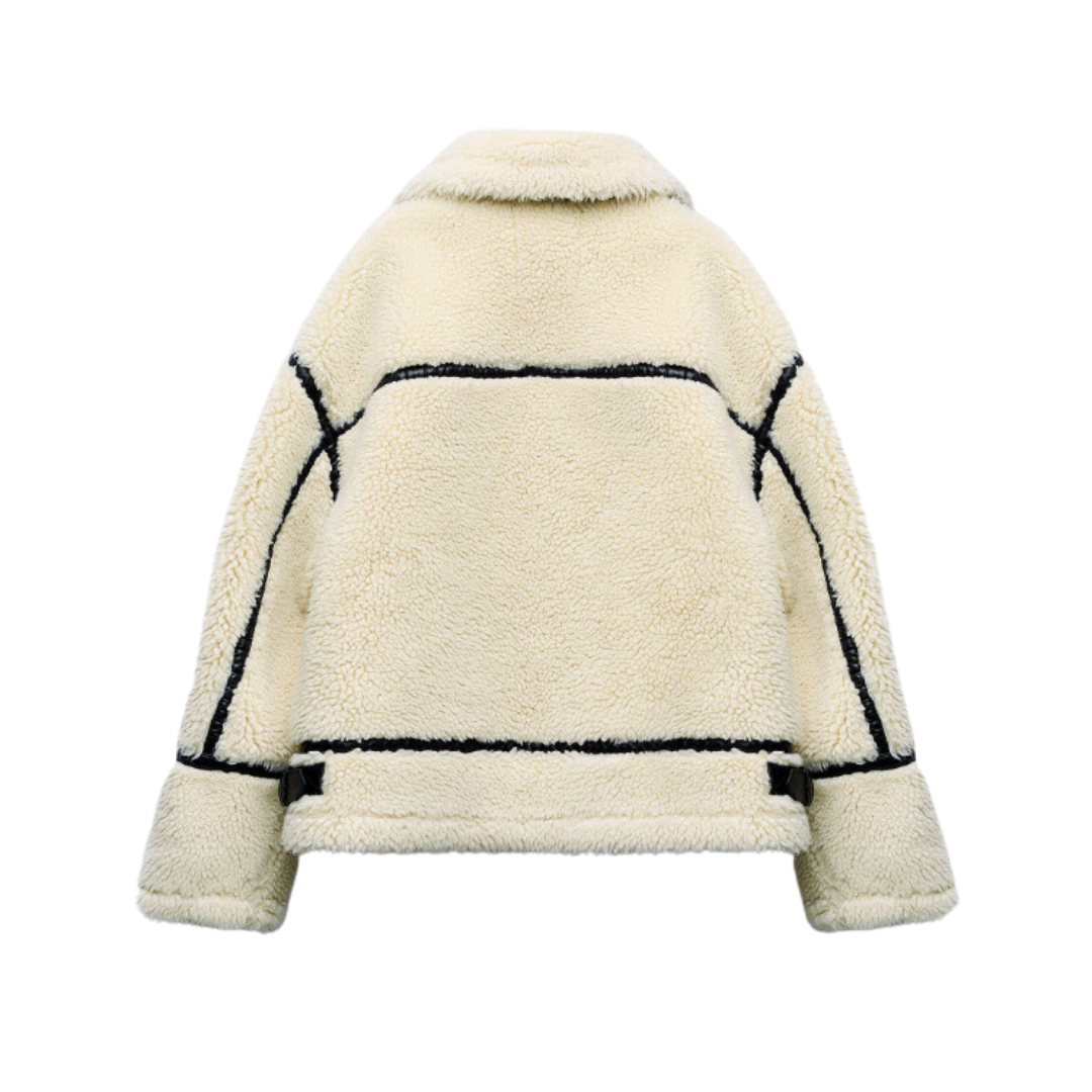 Women Faux Shearling Jacket – Warm Winter Coat
