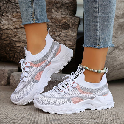 Casual Colorblock Knit Sneakers for Women | Great for Casual Days