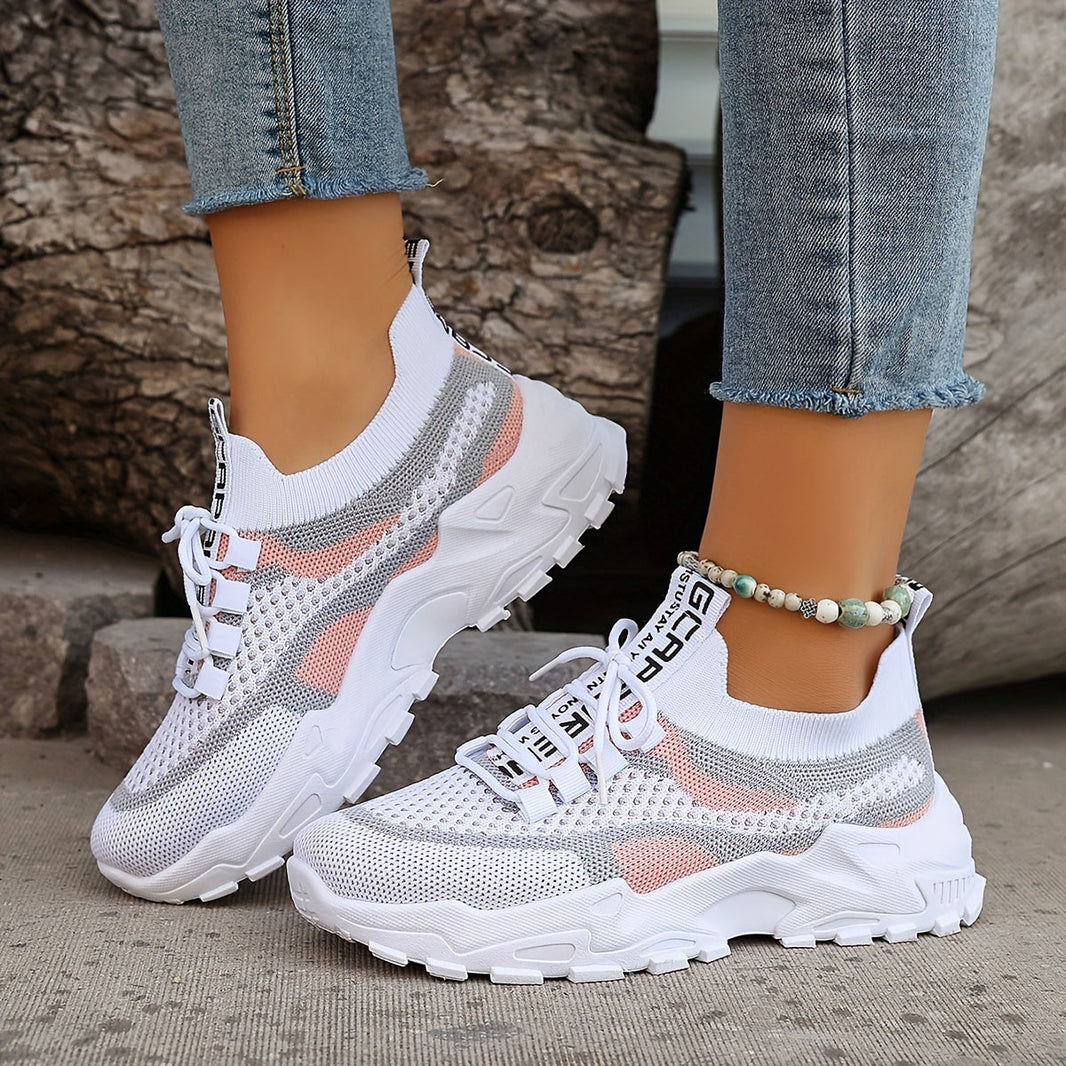 Casual Colorblock Knit Sneakers for Women | Great for Casual Days