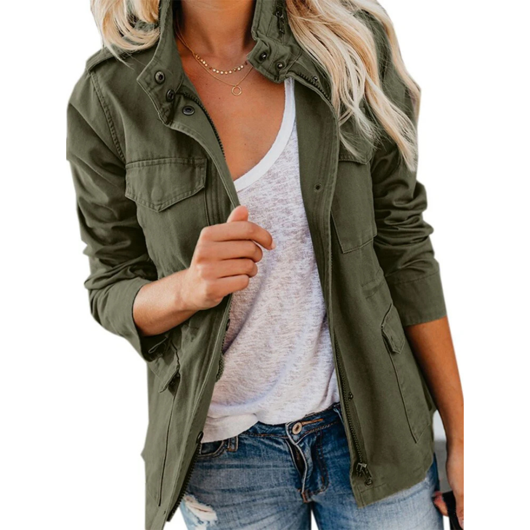 Modern Chic Jacket for Women | Zipper