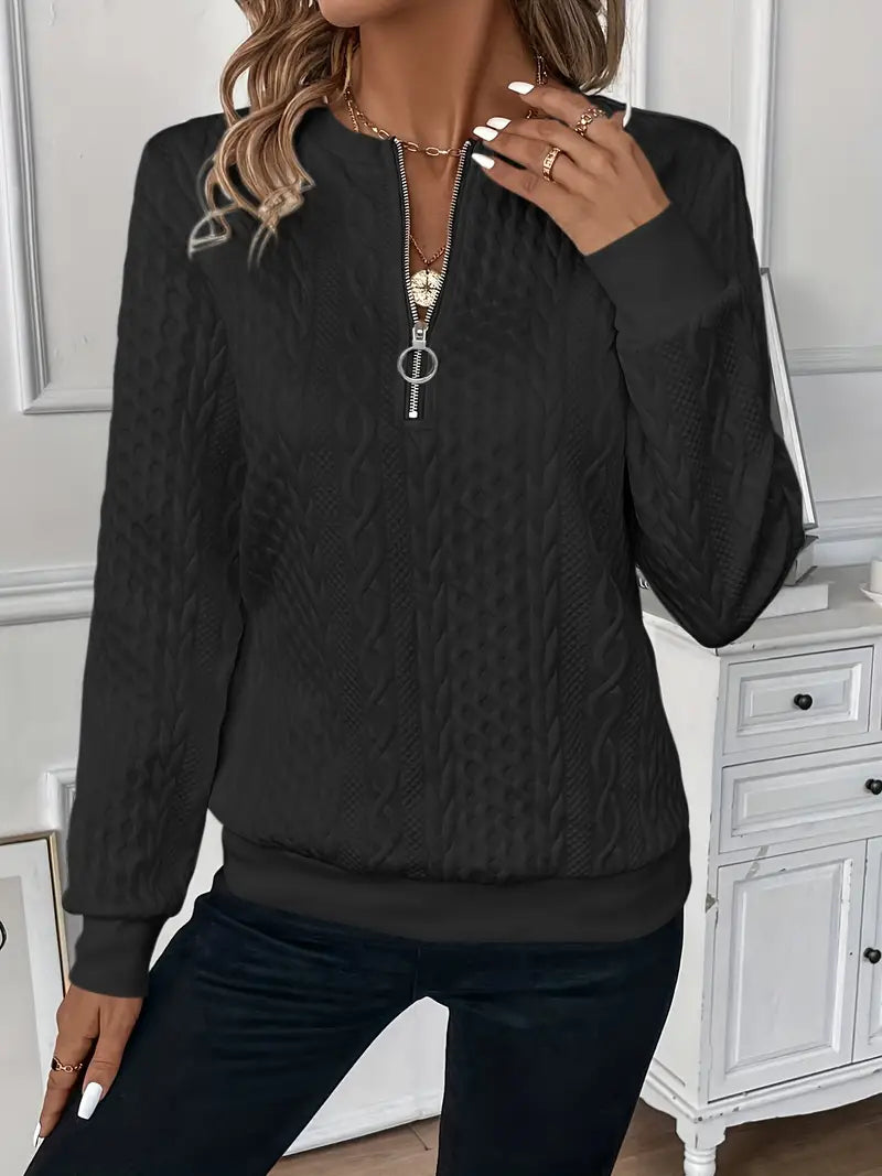 Women’s Zip-Up Jumper – Casual & Comfortable Knitwear