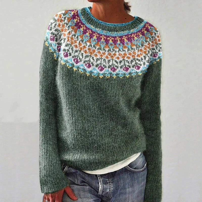 Classic Women’s Cozy Sweater – Vintage Style, Soft Knit Fabric