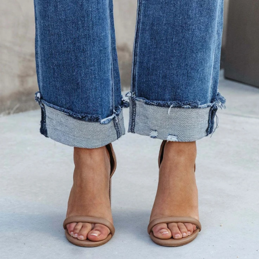 Women's Jeans - Leisure Trousers - Modern Style - For Formal Occasions