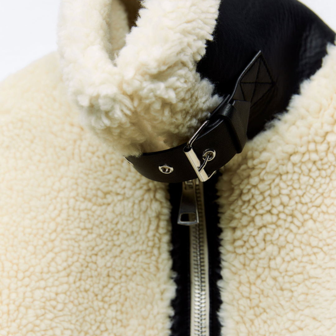 Women Faux Shearling Jacket – Warm Winter Coat