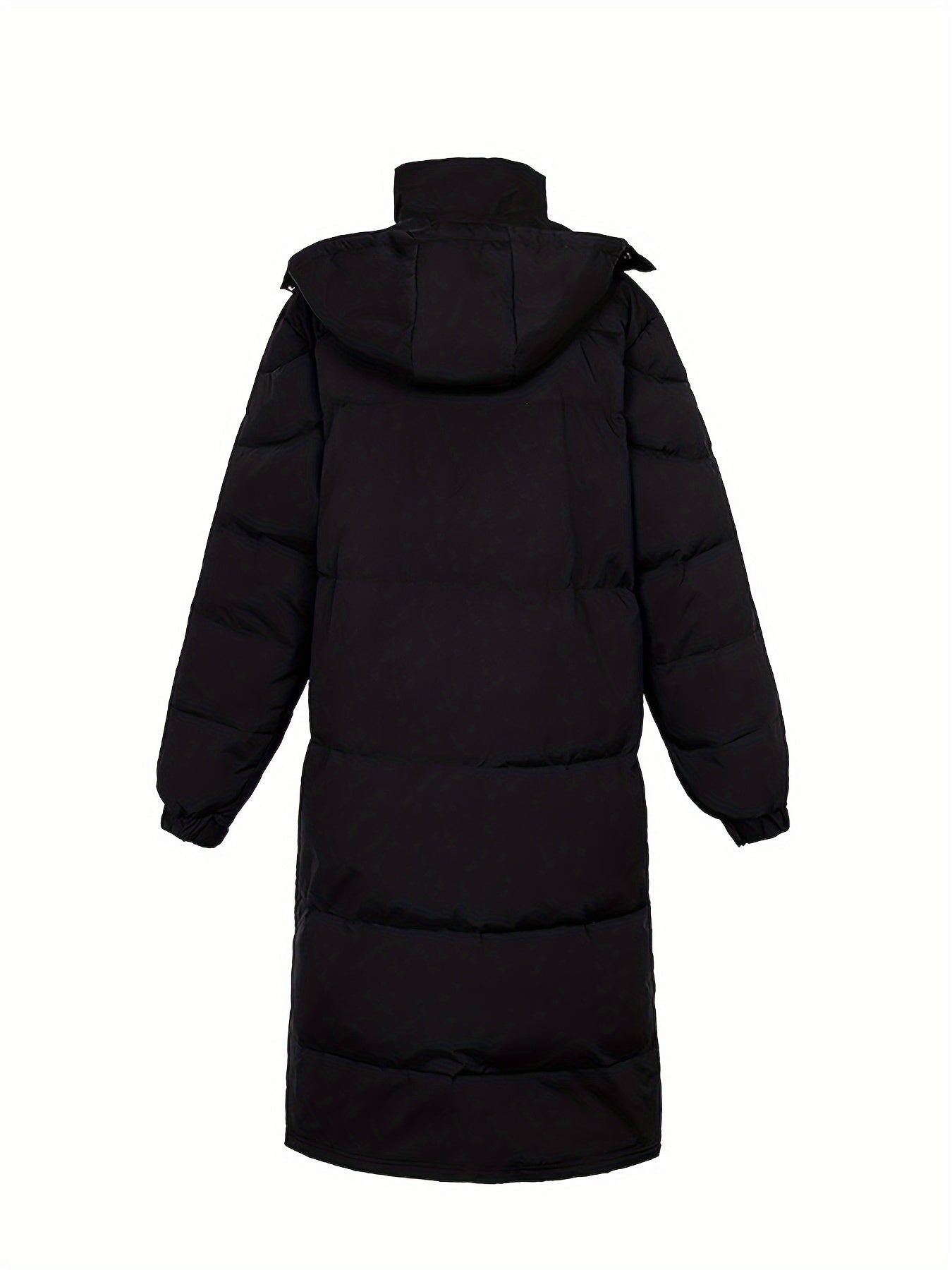 Casual Black Long Padded Hooded Winter Jacket For Men | Great for Winter
