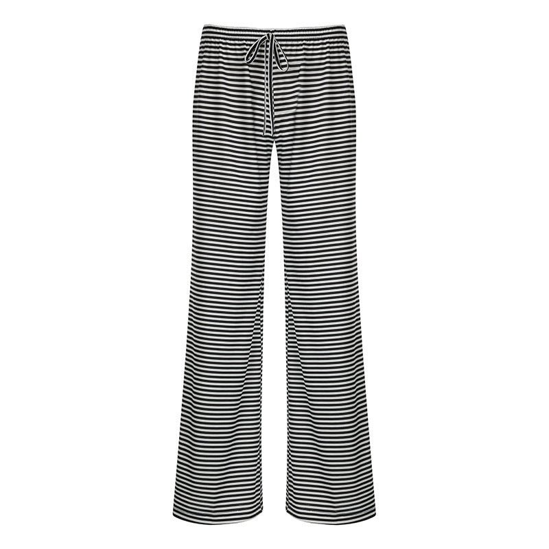Women's Striped Trousers Comfortable Fit 12