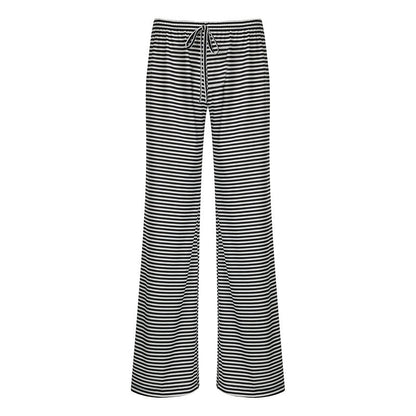 Women's Striped Trousers Comfortable Fit 12