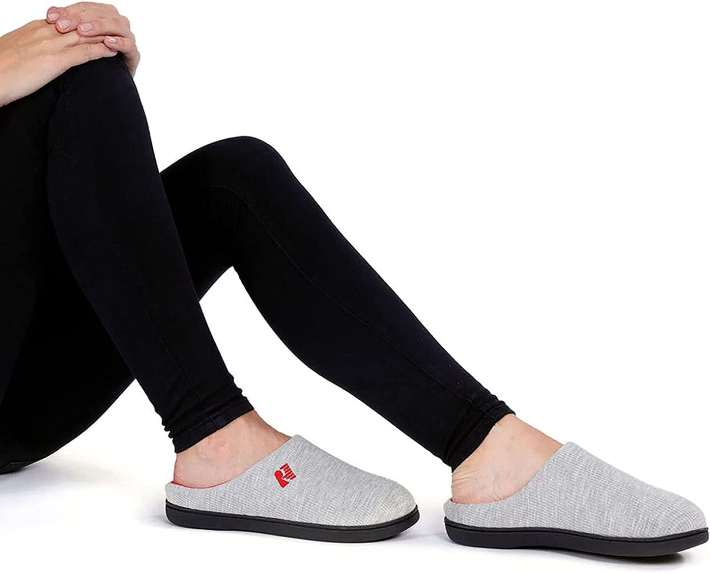 Women’s Two-Tone Memory Foam Slippers | Comfortable Indoor Winter House Shoes