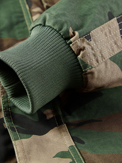 Camouflage Pilot Workwear Outdoorjacket With Multiple Pockets Outdoor Style For Men | Great for Winter Outdoor Activities