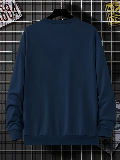 Casual Cotton Pullover Sweatshirt for Men | Great for Casual Days