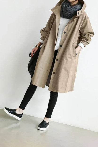 Belezza - waterproof trench coat with hood