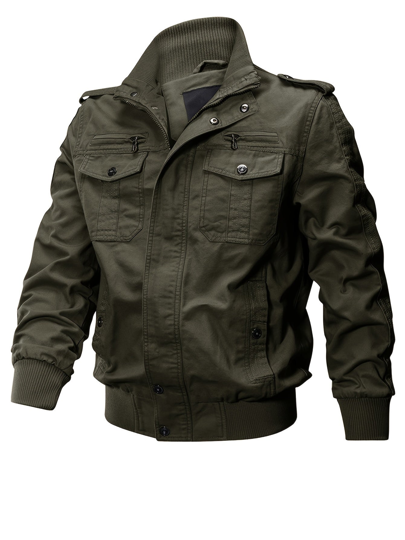 Camouflage Pilot Workwear Outdoorjacket With Multiple Pockets Outdoor Style For Men | Great for Winter Outdoor Activities
