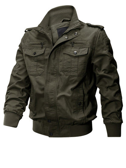 Camouflage Pilot Workwear Outdoorjacket With Multiple Pockets Outdoor Style For Men | Great for Winter Outdoor Activities