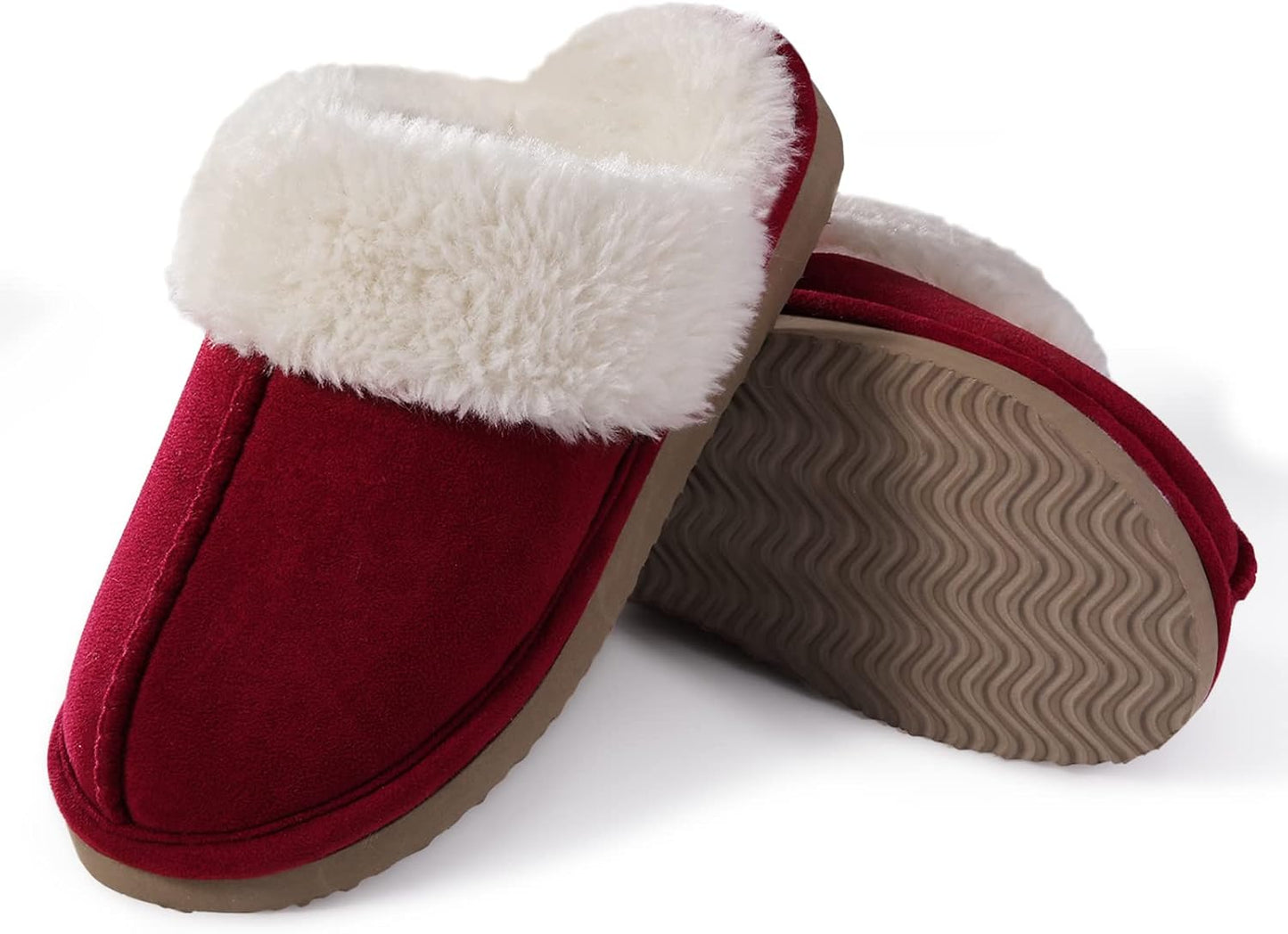 Litfun Women’s Fuzzy Memory Foam Slippers | Fluffy Indoor & Outdoor Winter Shoes