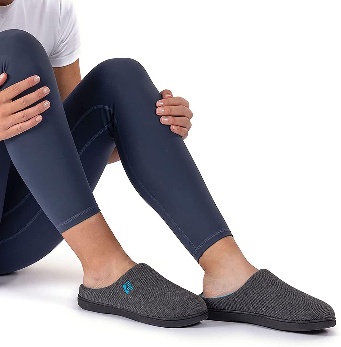Women’s Two-Tone Memory Foam Slippers | Comfortable Indoor Winter House Shoes