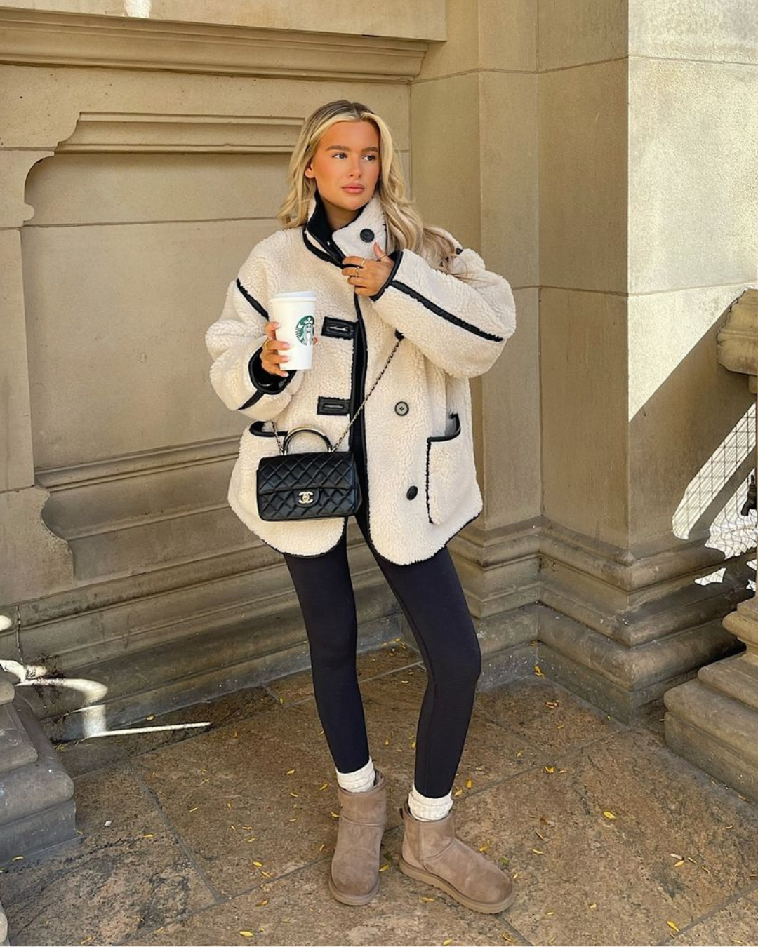 Women's Sherpa Jacket – Cozy Faux Sherpa Winter Coat