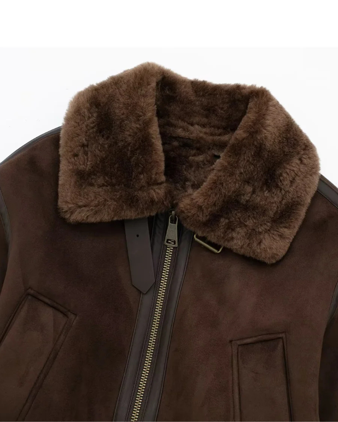 Women’s Suede Bomber Jacket – Stylish & Timeless