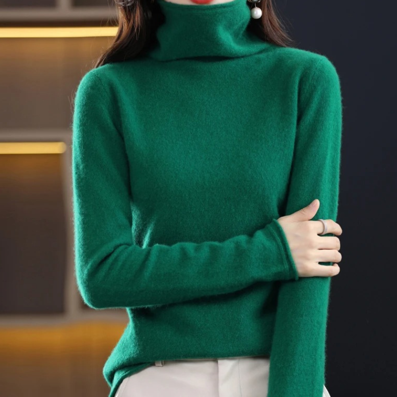 Women's Lightweight Turtleneck Sweater – Soft Knit, Casual & Elegant