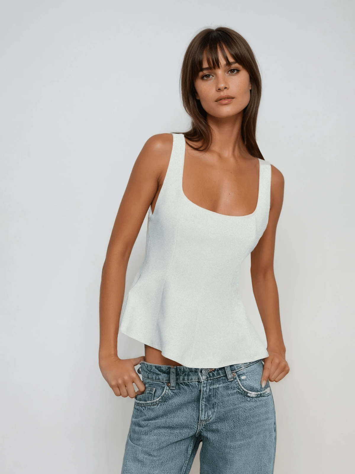 Women's Tank Top Viscose Sleeveless Going Out Top 1