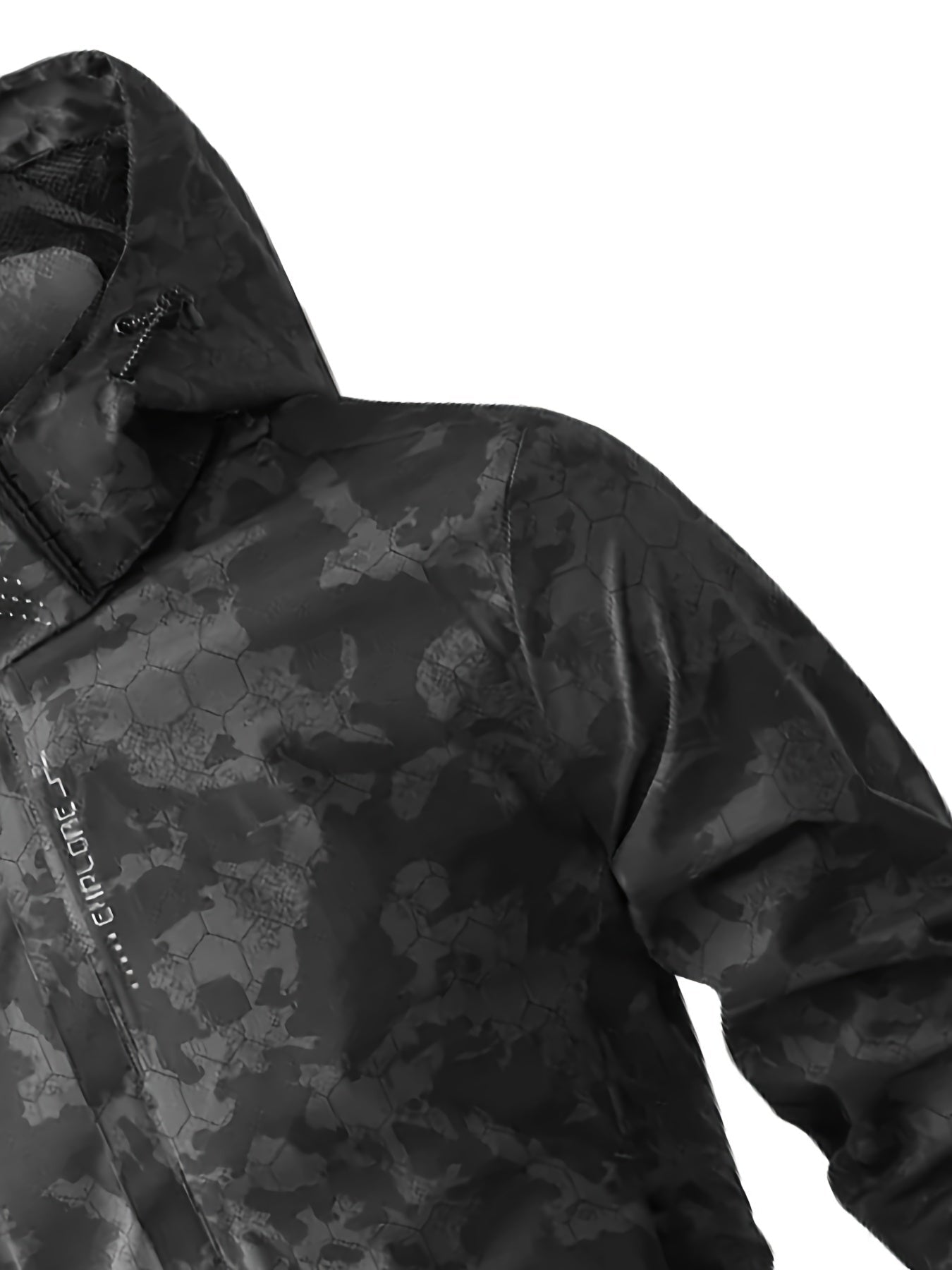 Camouflage Pattern Print Hooded Windbreaker Outdoorjacket For Spring Autumn For Men | Great for Spring & Autumn