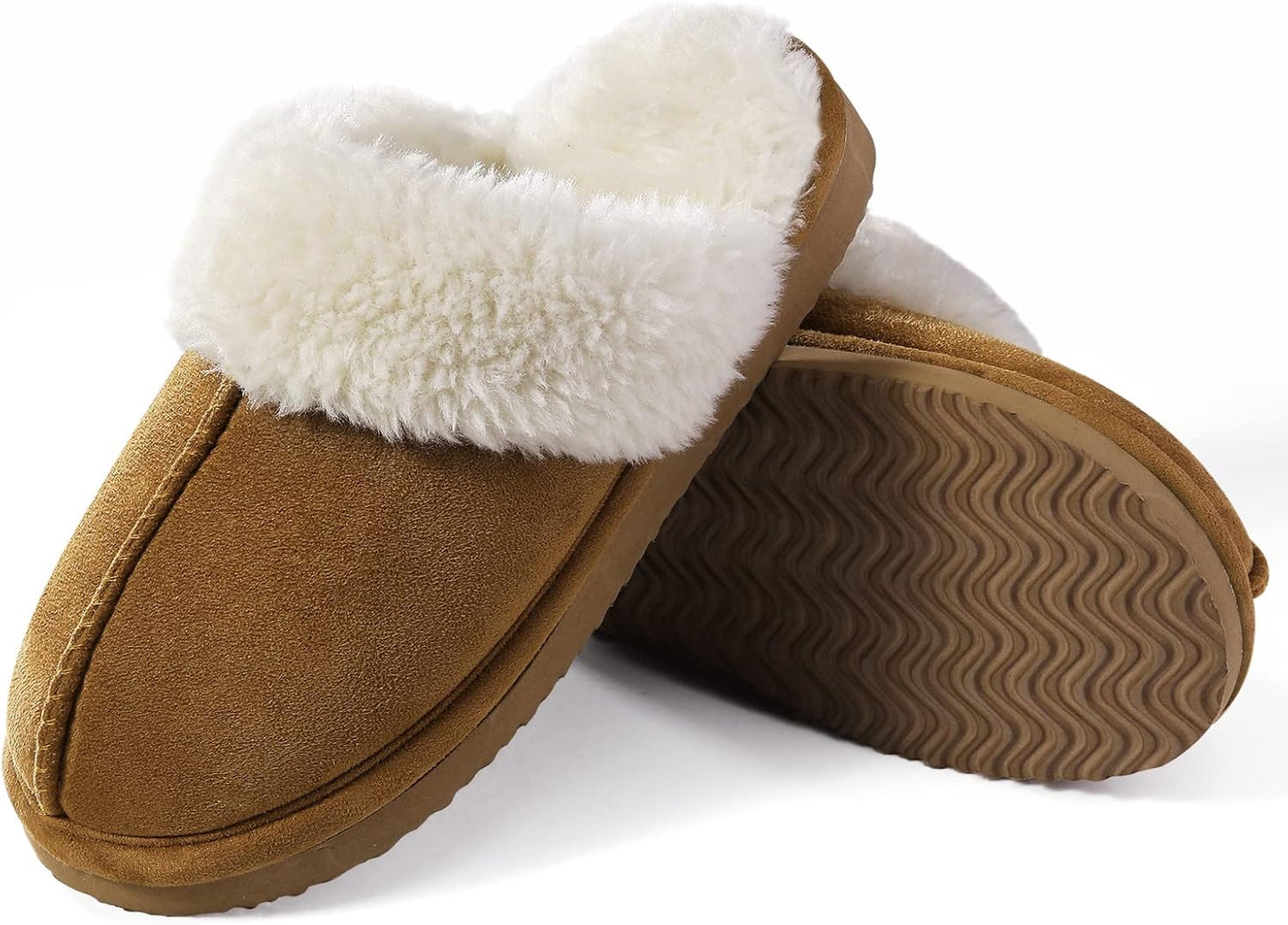 Litfun Women’s Fuzzy Memory Foam Slippers | Fluffy Indoor & Outdoor Winter Shoes