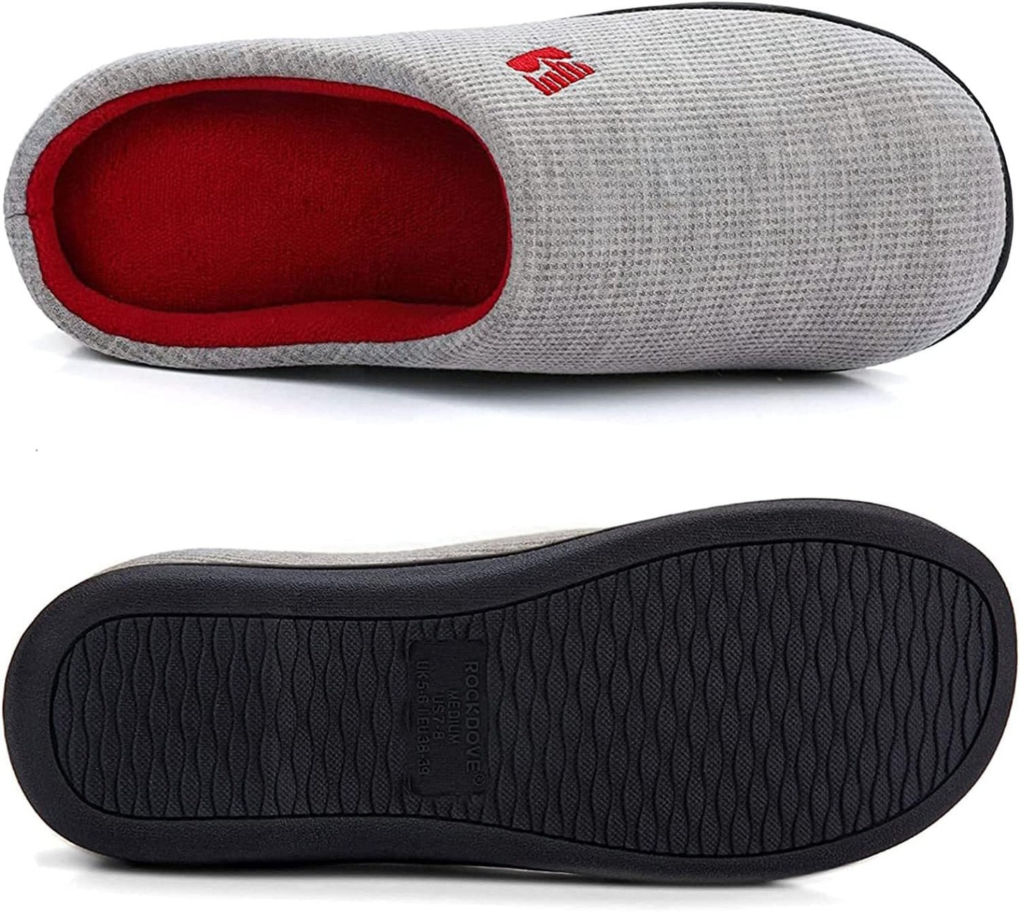 Women’s Two-Tone Memory Foam Slippers | Comfortable Indoor Winter House Shoes