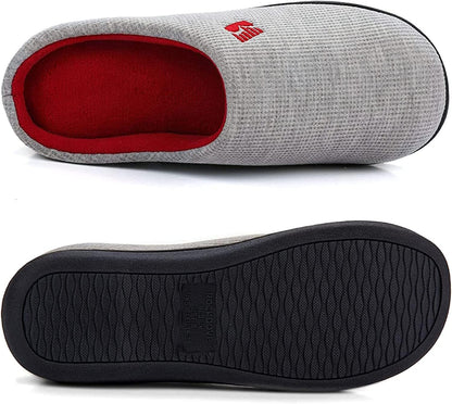 Women’s Two-Tone Memory Foam Slippers | Comfortable Indoor Winter House Shoes