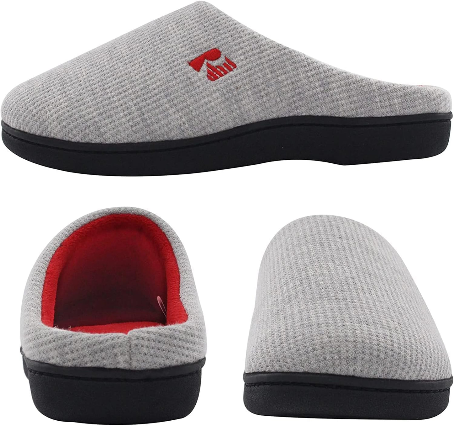 Women’s Two-Tone Memory Foam Slippers | Comfortable Indoor Winter House Shoes