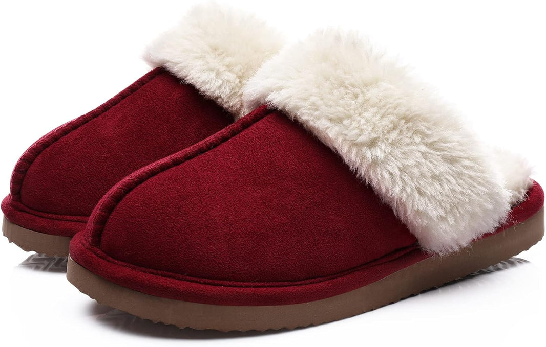 Litfun Women’s Fuzzy Memory Foam Slippers | Fluffy Indoor & Outdoor Winter Shoes