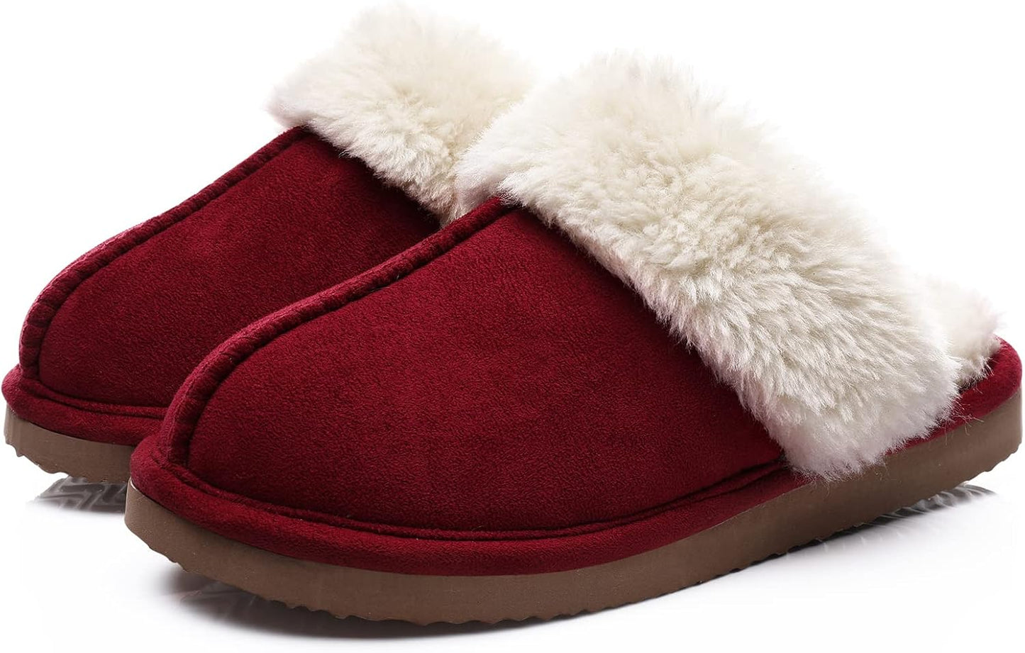 Litfun Women’s Fuzzy Memory Foam Slippers | Fluffy Indoor & Outdoor Winter Shoes