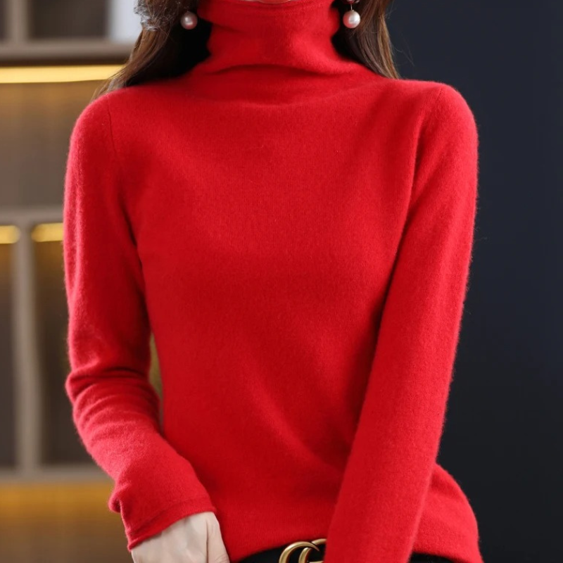 Women's Lightweight Turtleneck Sweater – Soft Knit, Casual & Elegant