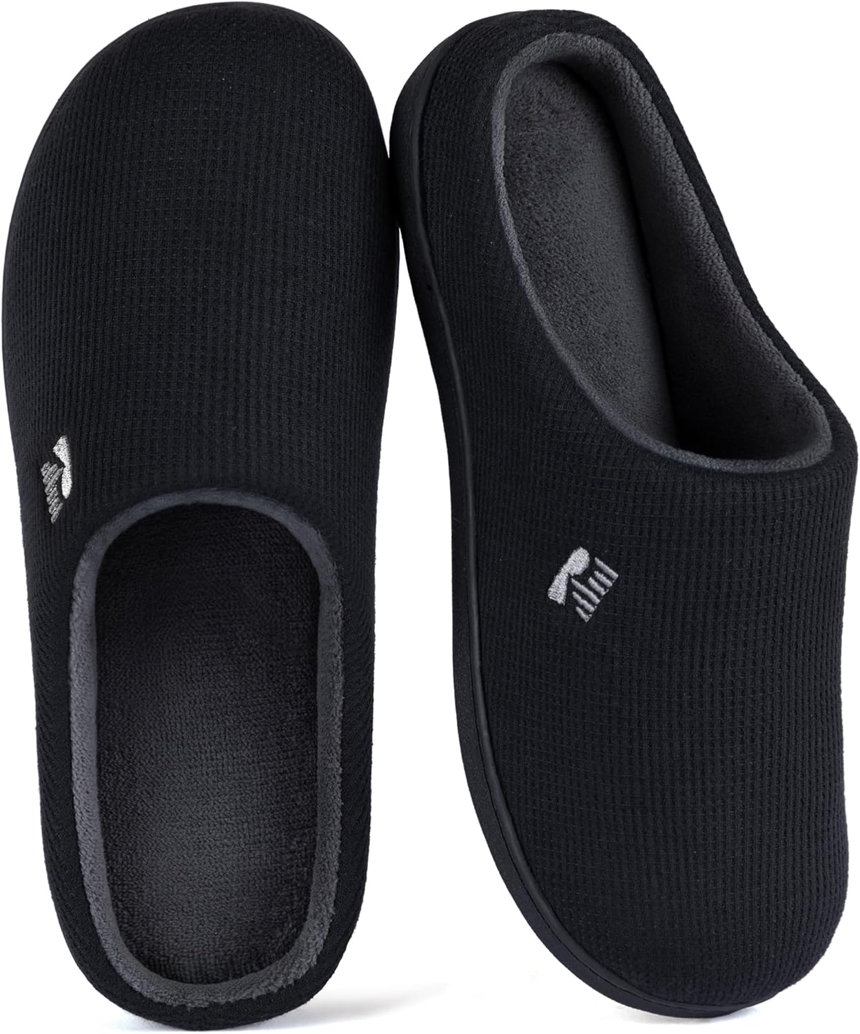 Women’s Two-Tone Memory Foam Slippers | Comfortable Indoor Winter House Shoes