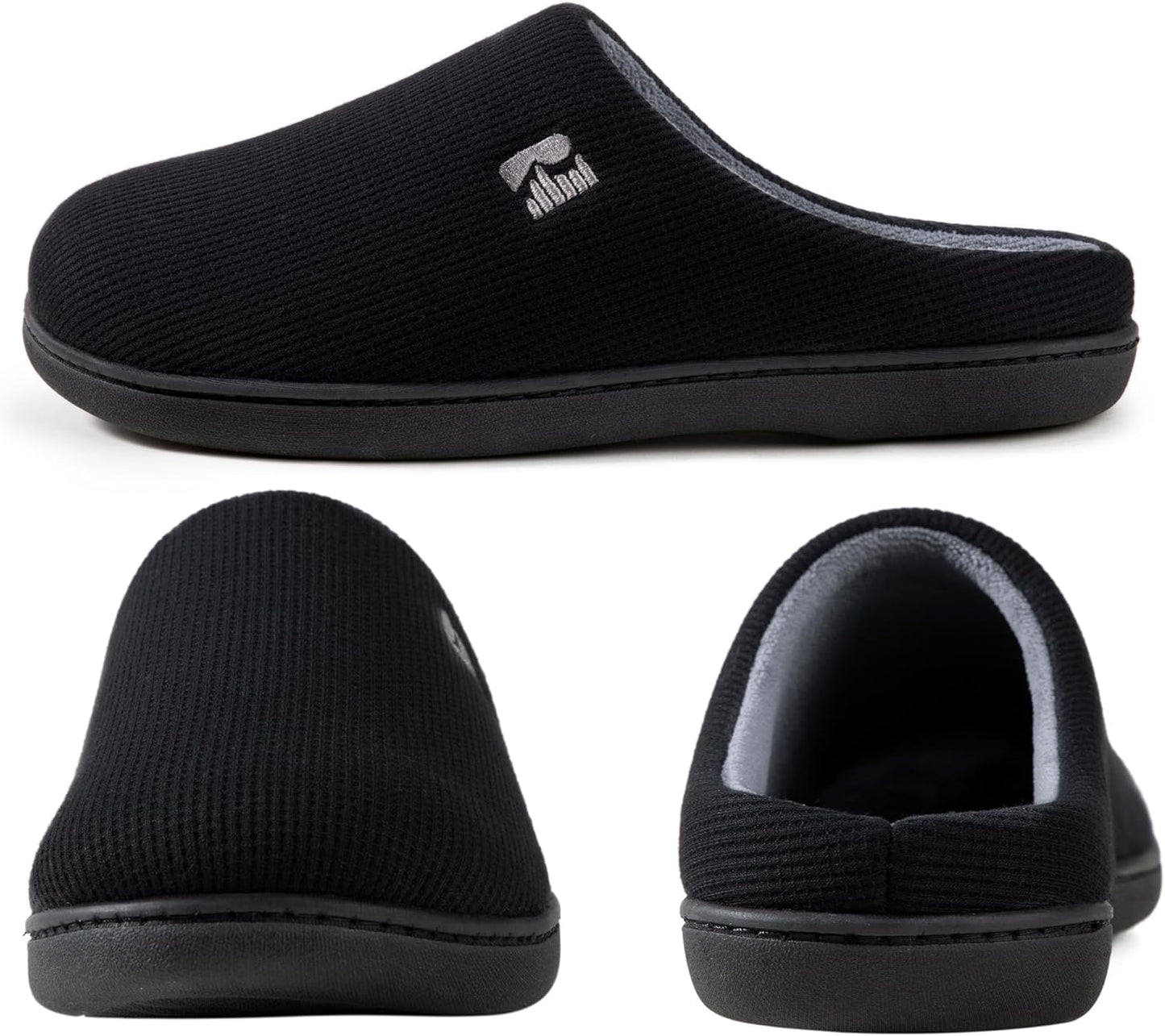 Women’s Two-Tone Memory Foam Slippers | Comfortable Indoor Winter House Shoes