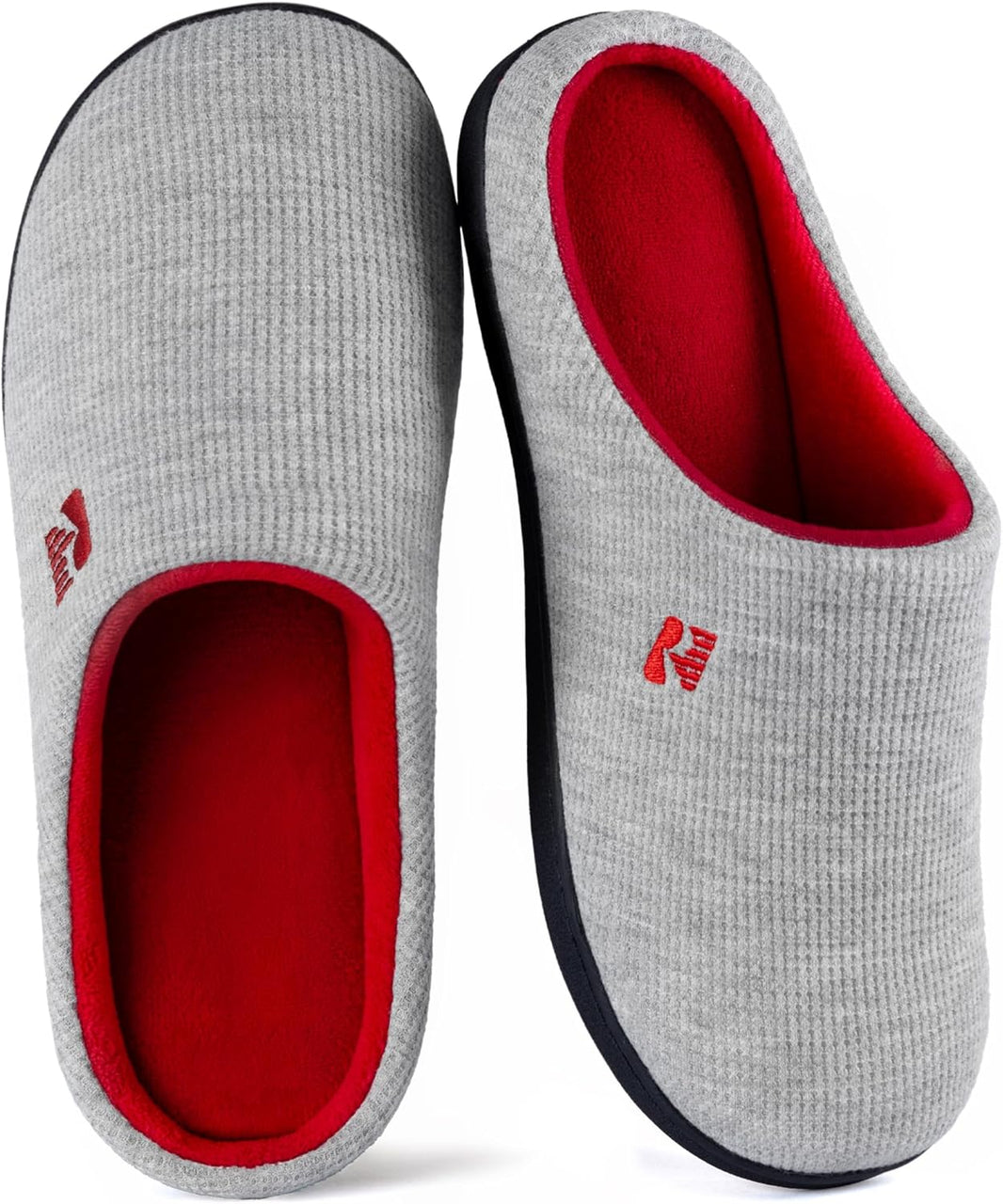 Women’s Two-Tone Memory Foam Slippers | Comfortable Indoor Winter House Shoes