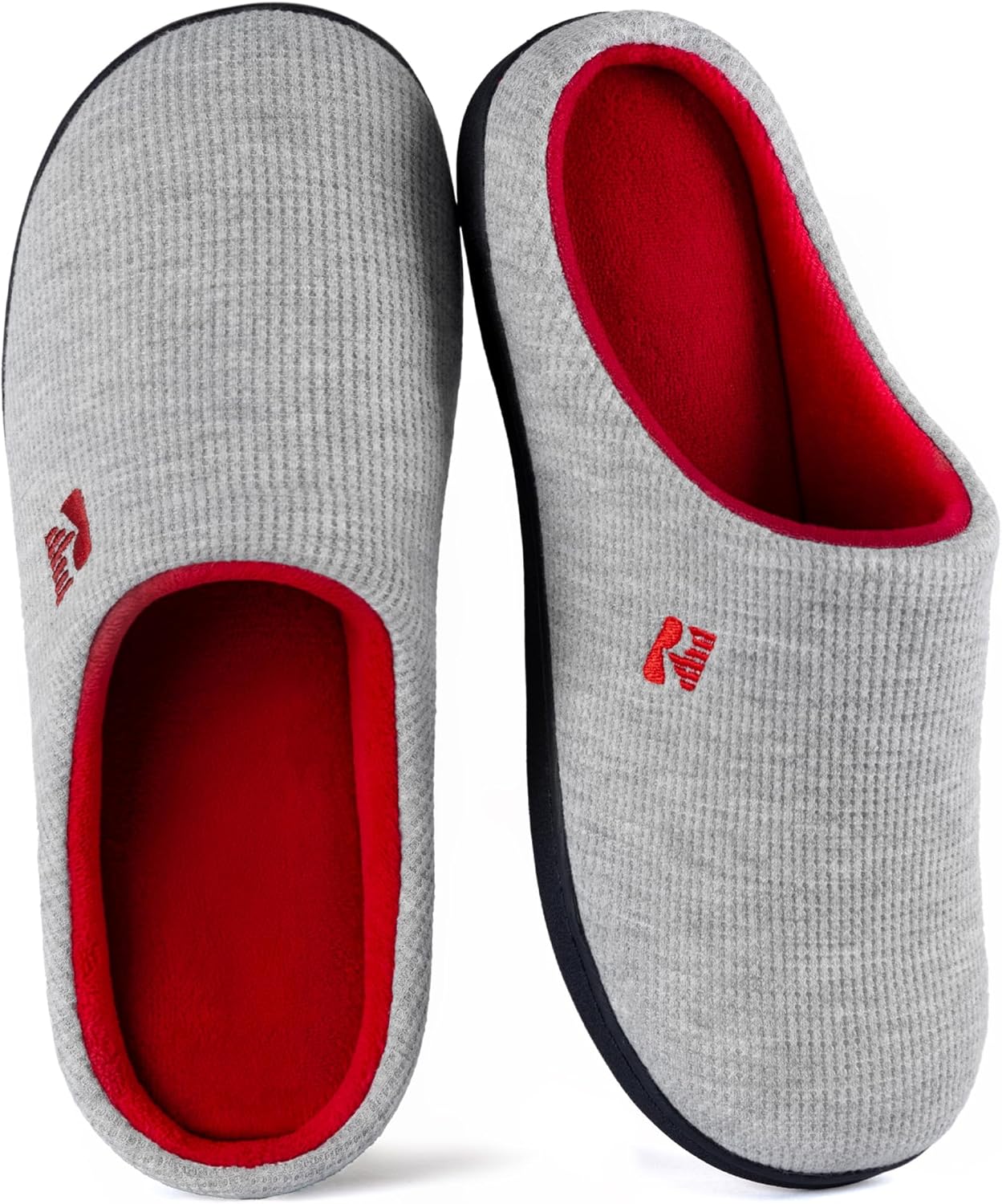 Women’s Two-Tone Memory Foam Slippers | Comfortable Indoor Winter House Shoes